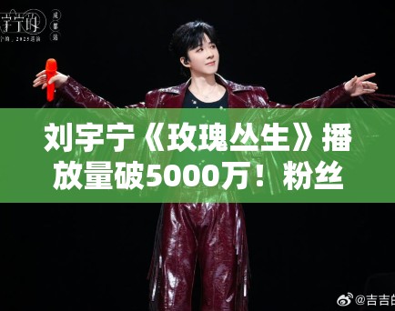 刘宇宁《玫瑰丛生》播放量破5000万！粉丝：哥哥终于火了